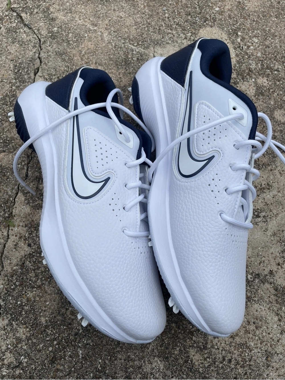 Nike Air Zoom Victory Pro 3 White Navy Blue Golf Shoes